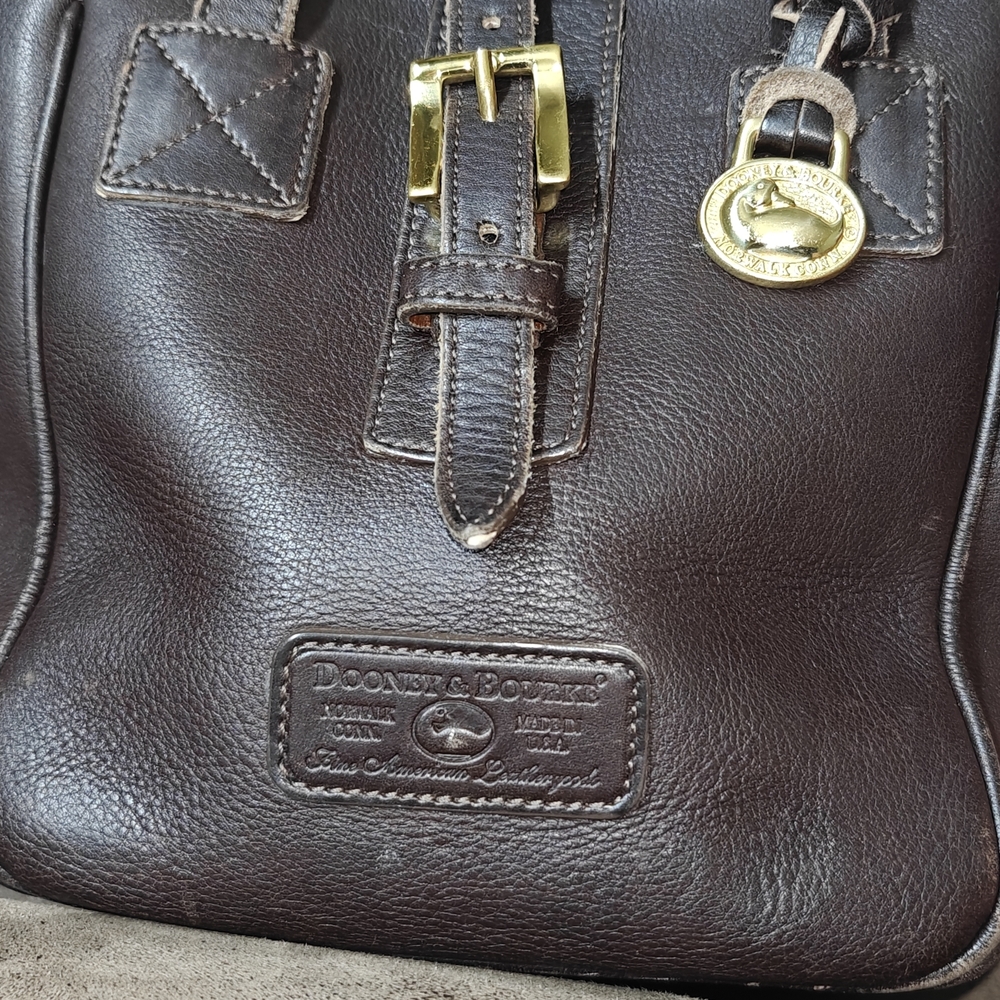 Dooney & Bourke Brown Leather Men's Bag